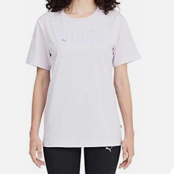 PUMA Womens Boyfriend Logo Tee Shirt - Picture 1 of 8